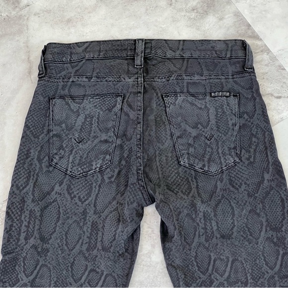 Hudson Gray Snake‎ Print Nico Lace Skinny Jeans Size 26
